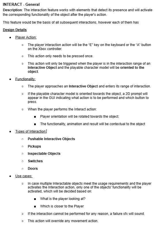 Interact Design Documentation